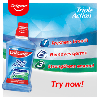 Colgate Mouth Rinse 500ml Tripple Action