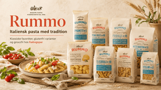 Oplev Rummo – italiensk pasta med tradition siden 1846, kendt for Lenta Lavorazione®, godt saucegreb og et bredt udvalg af klassiske og glutenfri varianter.