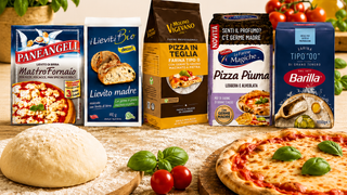 Bagning & Pizza italienske ingredienser til hjemmelavet pizza, focaccia, brød og surdej