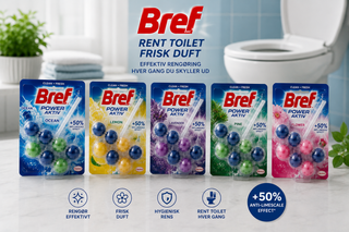 Bref toiletrens og WC blokke hos Køb og Spar