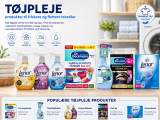 Tøjpleje produkter til friskere og flottere tekstiler