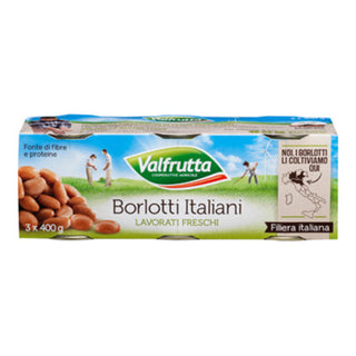 Valfrutta Fagioli Borlotti 3x400g – Borlottibønner