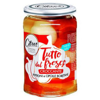 Citres Peperoni e Cipolle Borettane 580ml – Syltede Grøntsager