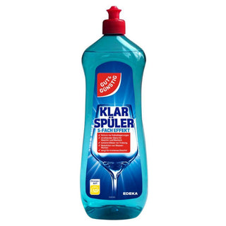 Gut & Günstig afspændingsmiddel med citronduft til opvaskemaskine. Hjælper med at give skinnende rene glas, tallerkener og bestik, reducerer vandpletter og understøtter tørring efter opvask.