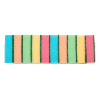 Billede af aku skuresvampe sæt 10stk. Aku Skuresvamp 10 stk klassisk rengøringssvamp med blød og grov side til effektiv fjernelse af snavs og fedt.
Velegnet til køkken, badeværelse, komfur, fliser og andre hårde overflader i hjemmet.
Den grove side sikrer stærk skureeffekt mod genstridigt snavs, mens den bløde side er ideel til daglig rengøring.
Et prisvenligt valg blandt billige husholdningsartikler hos Købogspar ApS med hurtig levering og faste lave priser.