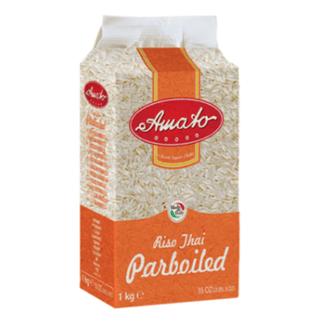 Amato Riso Thai Parboiled er langkornede parboiled ris i 1 kg pakke, perfekte til wokretter, karry, kylling, grøntsager, risretter og nem aftensmad. Køb Amato ris online til lav pris — blandt de billigste ris og dagligvarer. Søgeord: Amato ris, Thai parboiled ris, langkornede ris, ris 1 kg, billigst online, dagligvarer billigst.