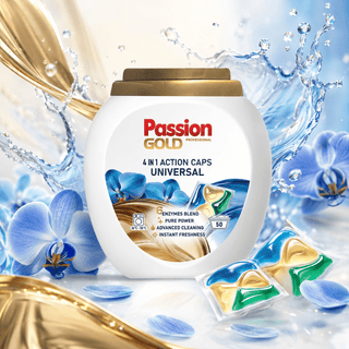 Vaskekapsler Universal 4-i-1 – Passion Gold 50 stk