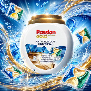 Vaskekapsler Universal 4-i-1 – Passion Gold 50 stk