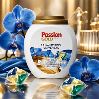 Vaskekapsler Universal 4-i-1 – Passion Gold 50 stk