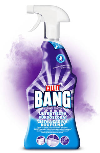 Cillit Bang badeværelsesspray med avanceret antikalk-teknologi, der opløser kalk og sæberester på få sekunder. Ideel til områder med hårdt vand og daglig rengøring i badeværelset. Efterlader overflader blanke, friske og fri for hvide kalkspor. Skånsom mod overflader men hård m.Cillit Bang Power Cleaner – Effektiv rengøring af badeværelse og fliser

Cillit Bang Power Cleaner, stærk rengøringsspray til badeværelser, effektiv mod kalk, snavs og sæberester, efterlader overflader skinnende rene og hygiejniske.

