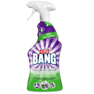 Cillit Bang Burnt On Degreaser spray designet til effektiv fjernelse af indbrændt fedt og madrester i køkkenet. Ideel til ovnriste, bageplader, grill og kogeplader. Den avancerede affedtningsteknologi nedbryder selv 24 timer gammelt fedt uden hård skrubning. Giver et rent og hygiejnisk køkken på få sekunder. Find den hos Købogspar – din danske online butik for rengøringsmidler..Cillit Bang | Fedt og snavsfjerner | 750ml | 35.90/l - Køb og spar