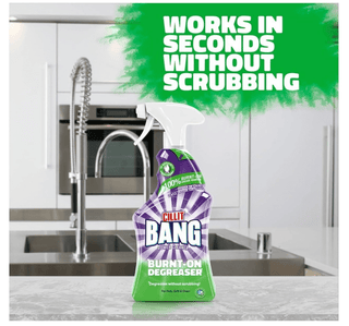 Cillit Bang Kitchen Degreaser med dokumenteret effekt – virker på sekunder uden skrubning. Fjerner genstridigt fedt fra køkkenoverflader som vask, bordplader og komfur. Den hurtigvirkende formel sparer tid og sikrer et skinnende rent resultat. Perfekt til daglig køkkenrengøring. Bestil hos Købogspar og få hurtig levering i hele Danmark.