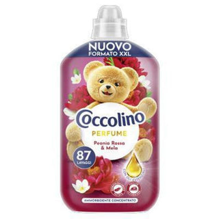 Coccolino Perfume Peonia Rossa & Mela er koncentreret skyllemiddel i XXL-format med langvarig duft af rød pæon og æble. Rækker til 87 vaske og giver blødt, friskt og velduftende tøj. Køb Coccolino skyllemiddel online til lav pris — blandt de billigste skyllemidler og dagligvarer. Søgeord: Coccolino Perfume, Peonia Rossa Mela, skyllemiddel, 87 vaske, koncentreret skyllemiddel, billigst online, dagligvarer billigst.