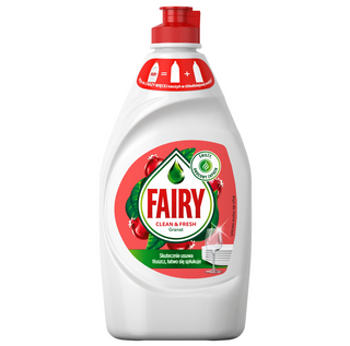 Fairy Opvaskemiddel Granatæble – Kraftfuld Rengøring med Frisk Frugtagtig Duft
Fairy Clean & Fresh Granatæble kombinerer effektiv fedtfjerning med en frisk frugtagtig duft. Dens koncentrerede formel sikrer en langvarig skummende effekt, der gør opvasken lettere og mere behagelig.

Fordele:
🍇 Effektiv mod fedt – fjerner hurtigt selv genstridige madrester
🍇 Langvarig skum – en dråbe rækker langt
🍇 Frisk frugtagtig duft af granatæble
🍇 Skånsom mod huden – kan bruges dagligt

Fairy Granatæble efterlader din
