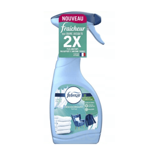 Febreze Fresh tekstil opfrisker 500 ml – effektiv lugtneutraliserende spray til sofaer, gardiner, tæpper, sengetøj og andre tekstiler, fjerner dybtliggende lugtmolekyler med OdourClear™ teknologi og efterlader en let, frisk duft af nyvasket “Fresh Linen”; virker hurtigt uden at efterlade rester og forbedrer luftkvaliteten i hjemmet ved lugte fra madlavning, kæledyr, røg og hverdagsbrug – hurtig levering hos Købogspar