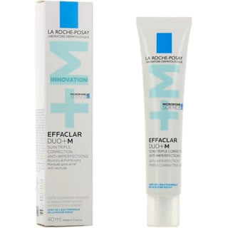 La Roche-Posay Effaclar Duo+M - effektiv ansigtscreme mod uren hud og akne. Reducerer bumser, tilstopninger og pigmentering. Dermatologisk testet og velegnet til sensitiv hud. Køb online med hurtig levering i Danmark!