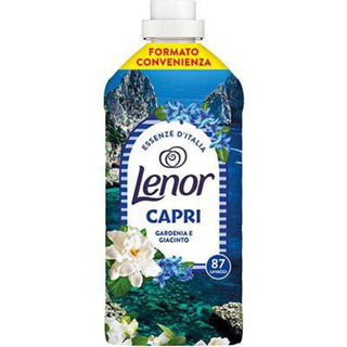 Lenor Capri Gardenia e Giacinto er koncentreret skyllemiddel med italiensk inspireret blomsterduft af gardenia og hyacint. Rækker til 87 vaske og giver blødt, friskt og velduftende tøj. Køb Lenor skyllemiddel online til lav pris — blandt de billigste skyllemidler og dagligvarer. Søgeord: Lenor Capri, Gardenia Giacinto, skyllemiddel, 87 vaske, blomsterduft, koncentreret skyllemiddel, billigst online, dagligvarer billigst.
