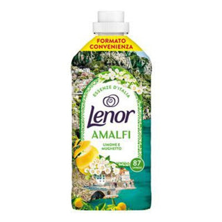 Lenor Amalfi Limone e Mughetto er koncentreret skyllemiddel med italiensk inspireret duft af citron og liljekonval. Rækker til 87 vaske og giver blødt, friskt og velduftende tøj. Køb Lenor skyllemiddel online til lav pris — blandt de billigste skyllemidler og dagligvarer. Søgeord: Lenor Amalfi, Limone Mughetto, skyllemiddel, 87 vaske, citronduft, koncentreret skyllemiddel, billigst online, dagligvarer billigst.