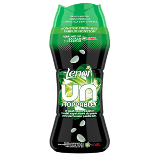 Lenor Duftperler Ariel 270 g – duftforstærkende vaskesperler med intens og langvarig Ariel-duft, opløses under vasken og frigiver en ren og velkendt friskhed der holder længe, selv når tøjet opbevares i skabet; gør stoffet blødt og behageligt mod huden og kan bruges som supplement til eller i stedet for skyllemiddel, nemme at tilføje direkte i tromlen før vask – hurtig levering hos Købogspar