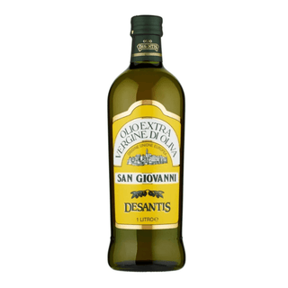 DeSantis San Giovanni extra virgin olivenolie er en italiensk olivenolie i 1 liters flaske, perfekt til salat, pasta, bruschetta, marinader, brød, stegning og hverdagsmad. Køb extra virgin olivenolie online til lav pris — blandt de billigste olivenolier og dagligvarer. Søgeord: DeSantis olivenolie, extra virgin olivenolie, italiensk olie, olivenolie 1 liter, billigst online, dagligvarer billigst.