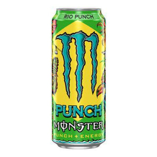 Monster Rio Punch 500 ml energidrik i dåse med eksotisk tropisk frugtsmag
