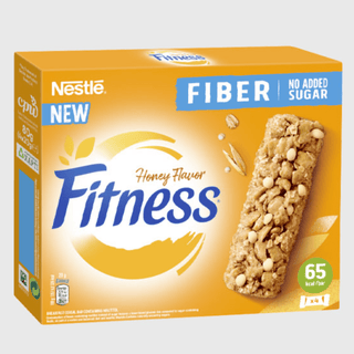Nestlé Fitness Fiber Honey er sprøde fiberbarer med honningsmag og uden tilsat sukker, perfekte som snack, mellemmåltid, madpakke eller hurtig energi i hverdagen. Køb Fitness fiberbarer online til lav pris — blandt de billigste snacks og dagligvarer. Søgeord: Nestlé Fitness Fiber, fiberbar honning, snackbarer, müslibar, uden tilsat sukker, billigst online, dagligvarer billigst.