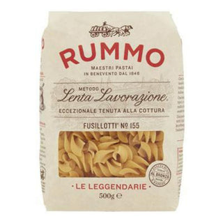 Rummo Fusillotti Nr. 155 er italiensk pasta med stor spiralform og ru overflade, der holder godt på sauce. Perfekt til tomatsauce, pesto, kødsauce, cremede pastaretter, pastasalat og nem aftensmad. Køb Rummo pasta online til lav pris — blandt de billigste valg til italiensk madlavning. Søgeord: Rummo Fusillotti, fusillotti pasta, pasta 500 g, italiensk pasta, spiralpasta, billigst online, dagligvarer billigst.