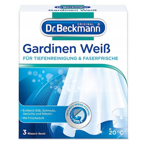Dr. Beckmann | Rengøring hvide gardiner | 3*40g | 8.31/stk.