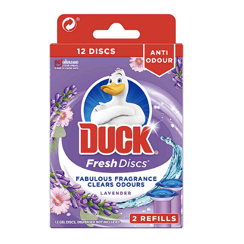 Duck | Toilet Gel Discs Refill Lavendel | (2x 36 ml)  12 stk | 14,95/Stk.