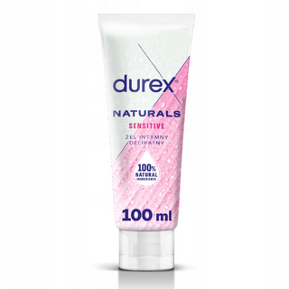 Durex Naturals Sensitive Intimgel – 100 ml skånsom glidecreme med 100% naturlige ingredienser. Særligt udviklet til sensitiv hud for blid og behagelig hydrering.