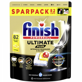 Finish Ultimate Plus Lemon Opvaskemaskine Tabs 82 stk.