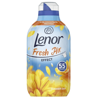 Lenor Fresh Air Summer Day skyllemiddel 770 ml i original emballage – frisk og let skyllemiddel, der giver tøjet en sommerlig duft og efterlader det blødt og behageligt.