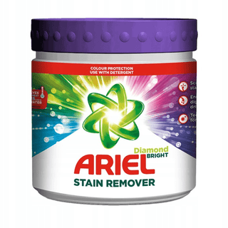Ariel Pletfjerner Color Pulver 500 g i original emballage – effektivt pletfjerningspulver til farvet tøj, der fjerner genstridige pletter og bevarer farvernes intensitet.