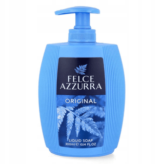 Felce Azzurra håndsæbe 300 ml – flaske med Original Classico flydende sæbe og karakteristisk blå duft