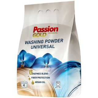 PASSION GOLD vaskepulver Universal 45 vaske – 2,7 kg