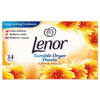 Lenor tørretumbler ark Summer Breeze 34 stk – Friskhed og blødhed