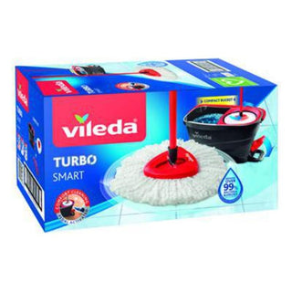 Vileda Turbo Smart er et praktisk moppesæt med spand, moppe og smart vridesystem, der gør gulvrengøring hurtig og nem. Mikrofibermoppen opsamler effektivt snavs, støv og hår og er velegnet til daglig rengøring i hjemmet. Køb Vileda moppesæt online til lav pris — blandt de billigste rengøringsprodukter og dagligvarer. Søgeord: Vileda Turbo Smart, moppesæt, moppe med spand, gulvmoppe, mikrofiber moppe, rengøring, billigst online, dagligvarer billigst.