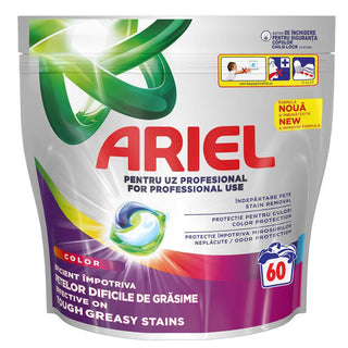 Ariel Professional Color vaskekapsler til kulørt tøj – 60 vaske med pletfjerning, farvebeskyttelse og lugtbeskyttelse
