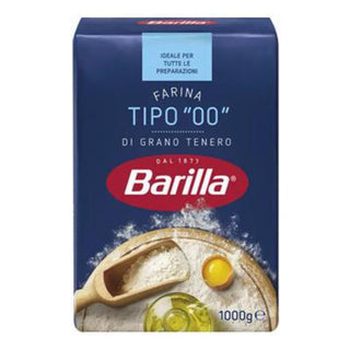 Barilla Farina Tipo 00 italiensk fint hvedemel 1 kg til pizza, pasta og bagning
