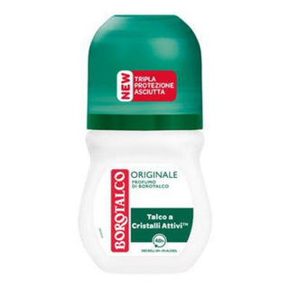 Borotalco Originale roll-on deodorant med talkumduft og op til 48 timers beskyttelse mod sved og dårlig lugt
