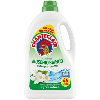 Chanteclair Muschio Bianco vaskemiddel 2,07 L til 46 vaske med frisk duft og effektiv pletfjerning
