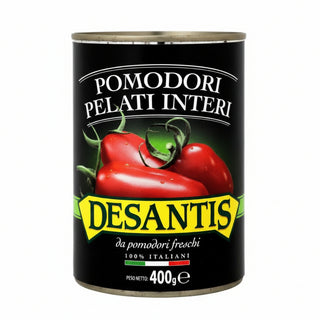 DeSantis Pomodori Pelati hele flåede italienske tomater 400 g i dåse
