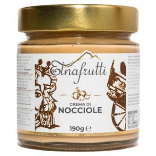 Etnafrutti Crema di Nocciole hasselnøddecreme, 190 g, italiensk smørepålæg til brød, pandekager, kager og desserter
