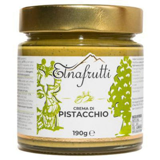 Etnafrutti Crema di Pistacchio pistaciecreme, 190 g, italiensk smørepålæg til brød, kager, desserter og pandekager
