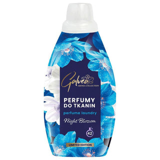 Galvea Night Blossom vaskeparfume 0,756L flaske med blå og hvide blomster