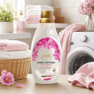Galvee Aroma Collection Fabric Softener Sweet Pink – parfumeret skyllemiddel til tøj med elegant pink blomsterduft, ideelt til tekstiler, håndklæder og hverdagens vasketøj
