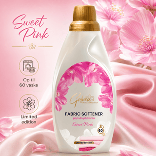Galvee Sweet Pink skyllemiddel til blødt og friskt tøj – koncentreret tøjblødgører med behagelig parfumeret duft, udviklet til at give vasketøjet en frisk, ren og blød fornemmelse