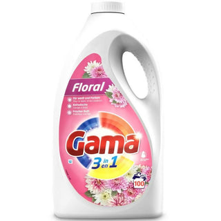 Gama 3-i-1 Floral vaskegel er et flydende vaskemiddel til både hvidt og farvet tøj, der hjælper med at rengøre tøjet effektivt og efterlader en frisk blomsterduft. Den store flaske rækker til op til 100 vaske og er velegnet til daglig tøjvask, håndklæder, sengetøj og andre tekstiler, der skal være rene og velduftende. Søgeord: Gama vaskegel, Gama 3-i-1 Floral, flydende vaskemiddel, vaskemiddel med blomsterduft, vaskegel 100 vaske, vaskemiddel til hvidt tøj, vaskemiddel til farvet tøj, tøjvask gel.