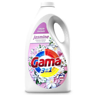Gama 3-i-1 Jasmine vaskegel er et flydende vaskemiddel til daglig tøjvask, der hjælper med at rengøre tøjet effektivt og efterlader en frisk, intens duft af jasmin. Den store flaske rækker til op til 100 vaske og er velegnet til tøj, håndklæder, sengetøj og tekstiler, der skal være rene og velduftende. Søgeord: Gama vaskegel, Gama 3-i-1 Jasmine, flydende vaskemiddel, vaskemiddel med jasmin duft, vaskegel 100 vaske, vaskemiddel til tøj, tøjvask gel, vaskemiddel til daglig vask.