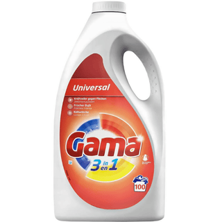 Gama 3-i-1 Universal vaskegel er et flydende vaskemiddel til daglig tøjvask, der hjælper med at fjerne pletter, rense tøjet effektivt og efterlade en frisk duft. Den store flaske rækker til op til 100 vaske og er velegnet til tøj, håndklæder, sengetøj og andre tekstiler. Et godt valg til familien, der ønsker effektiv vask til en god pris. Søgeord: Gama vaskegel, Gama 3-i-1 Universal, flydende vaskemiddel, vaskegel 100 vaske, vaskemiddel til tøj, pletfjerner vask, frisk duft tøj, tøjvask gel, billigt vaskemi